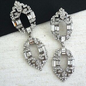 Badgley Mischka Vintage Style Chandelier Earrings, Large Earrings